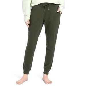 All In Motion Women's Size Medium Jogger Mid Rose Olive Green French Terry